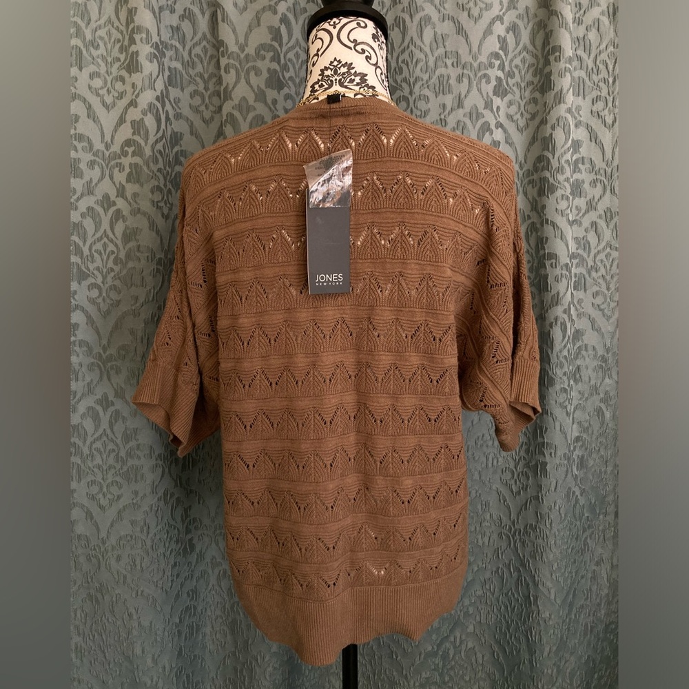 Jones New York | NWT Women’s Dolman Sleeve Pointelle Pullover Sweater Blouse - Picture 5 of 8